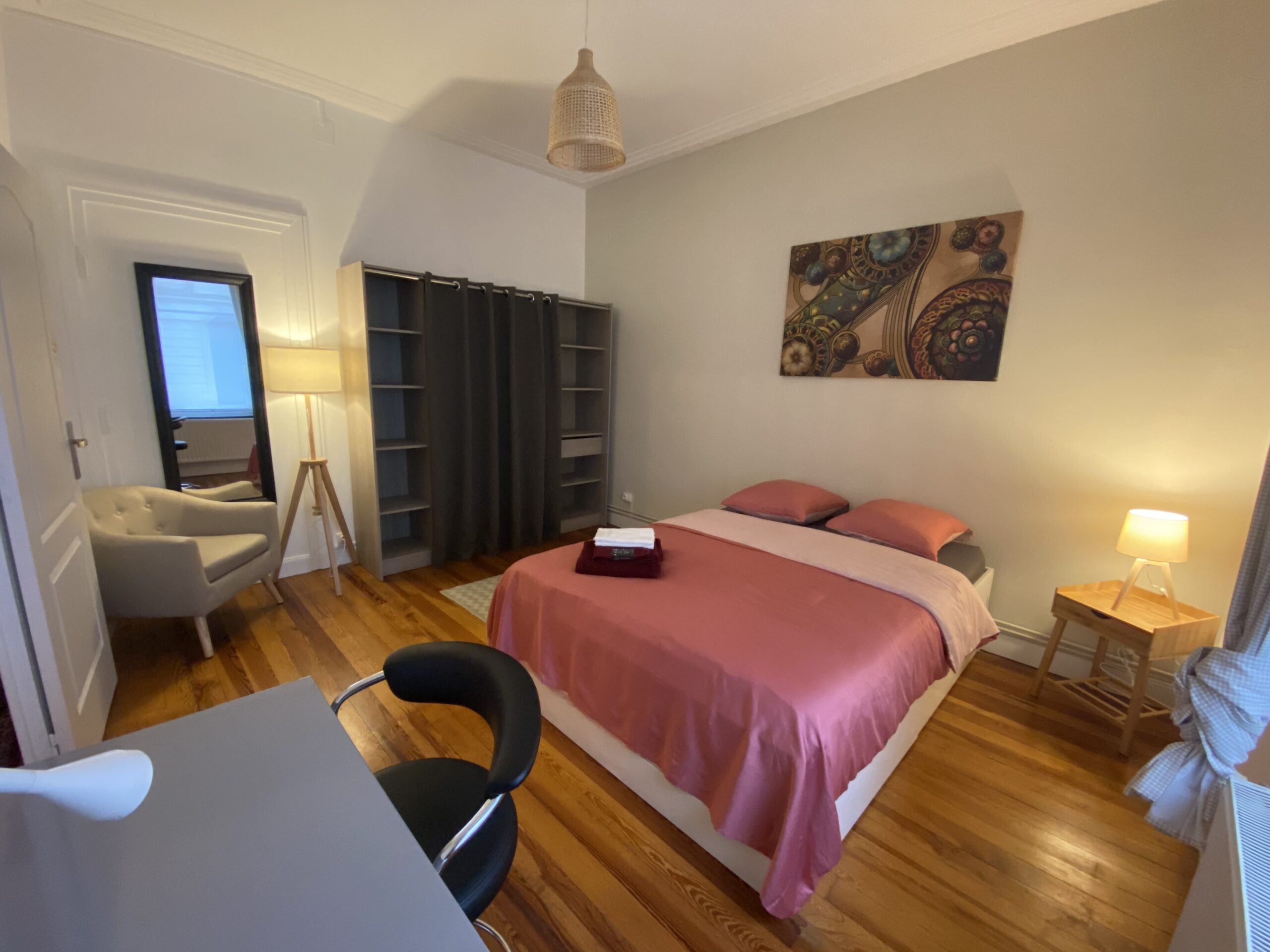 Photo de l'une des chambres proposées en colocation à Metz