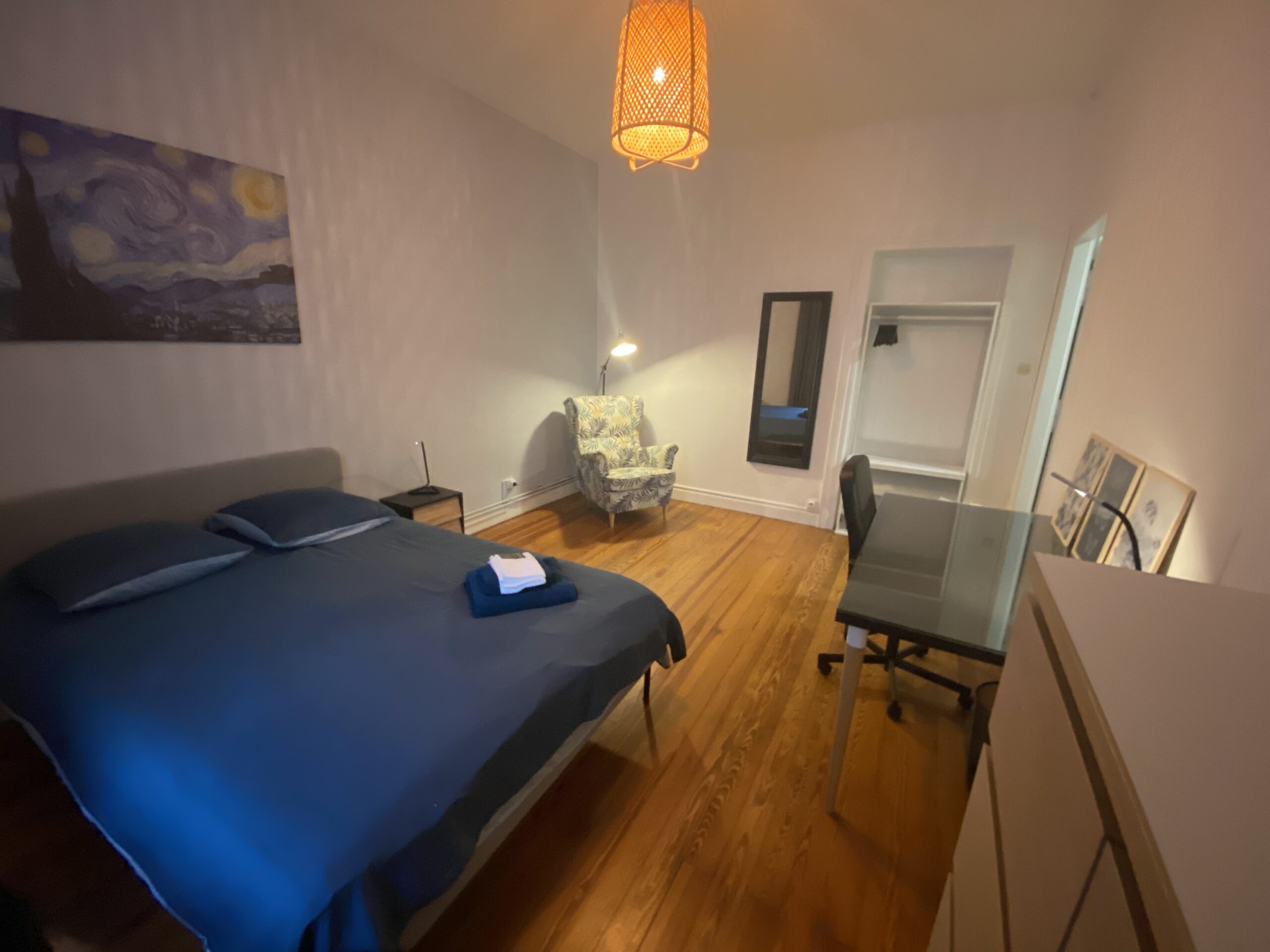Photo de l'une des chambres proposées en colocation à Metz