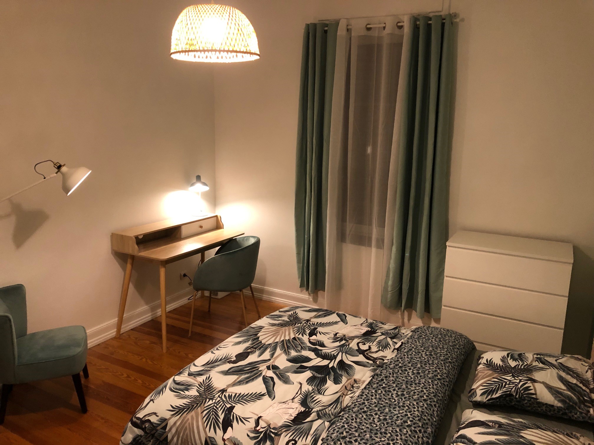 Photo de l'une des chambres proposées en colocation à Metz