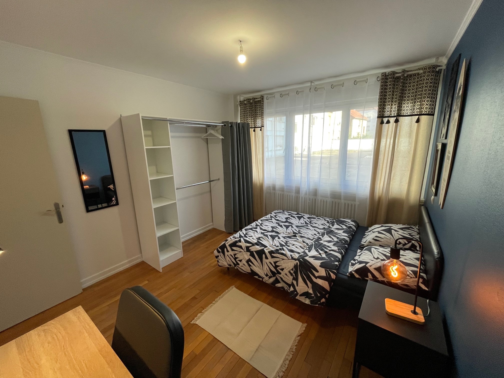 Photo de l'une des chambres proposées en colocation à Metz