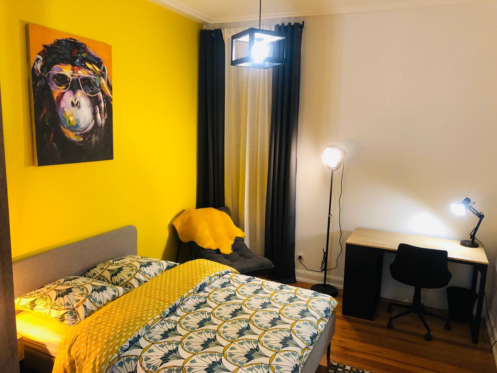 Photo de l'une des chambres proposées en colocation à Metz
