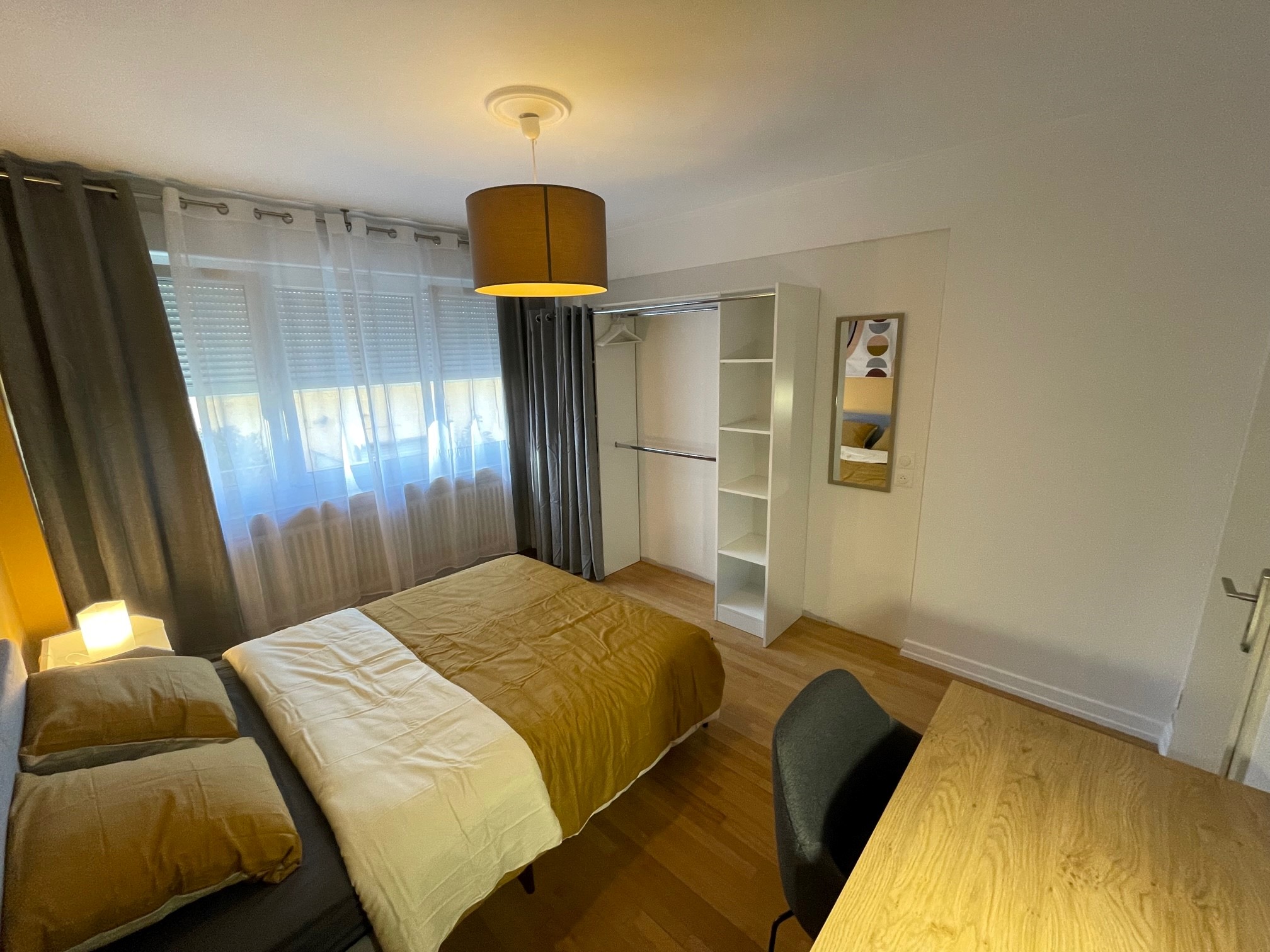 Photo de l'une des chambres proposées en colocation à Metz